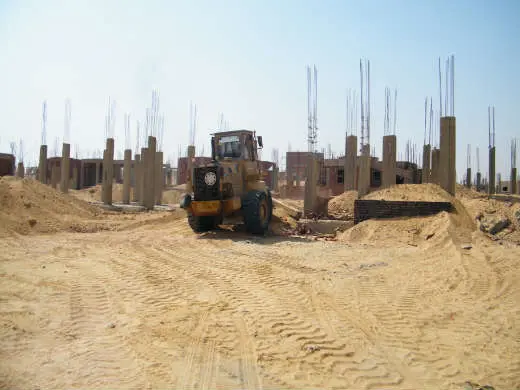 أعمال الحفر والخرسانة